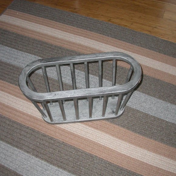 Silver Wooden Magazine Rack - Picture 1 of 4